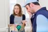 View,Of,A,Young,Attractive,Woman,Angry,Against,Delivery,Man