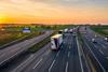Sunset on the M1