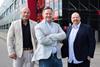 L-R Chris Mitchell, Europa CEO Andrew Baxter and Paul Hinchley
