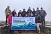 The Fleet Operations team at the top of Moel Famau.
