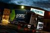 Fortec lorry at night