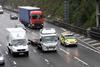 M25 trucks on motorway