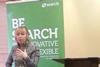 Beverley Bell speaking at Search Consultancy event