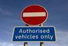 Authorised-vehicles-sign