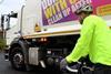 Veolia Cyclist Warning LR
