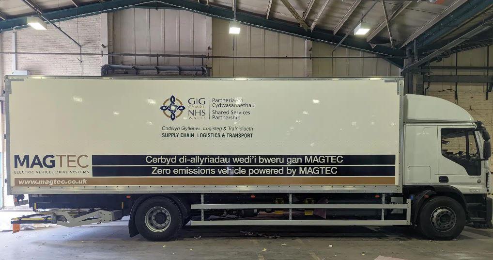NHS Wales collaborates with Magtec to pilot battery-powered HGVs for ...