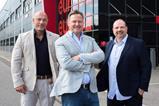 L-R Chris Mitchell, Europa CEO Andrew Baxter and Paul Hinchley