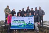 The Fleet Operations team at the top of Moel Famau.