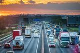 heavy motorway traffic