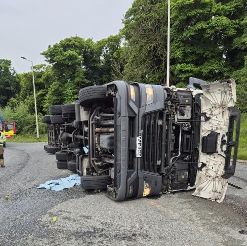 An HGV driver that overturned his vehicle on the A1(M) and then failed ...