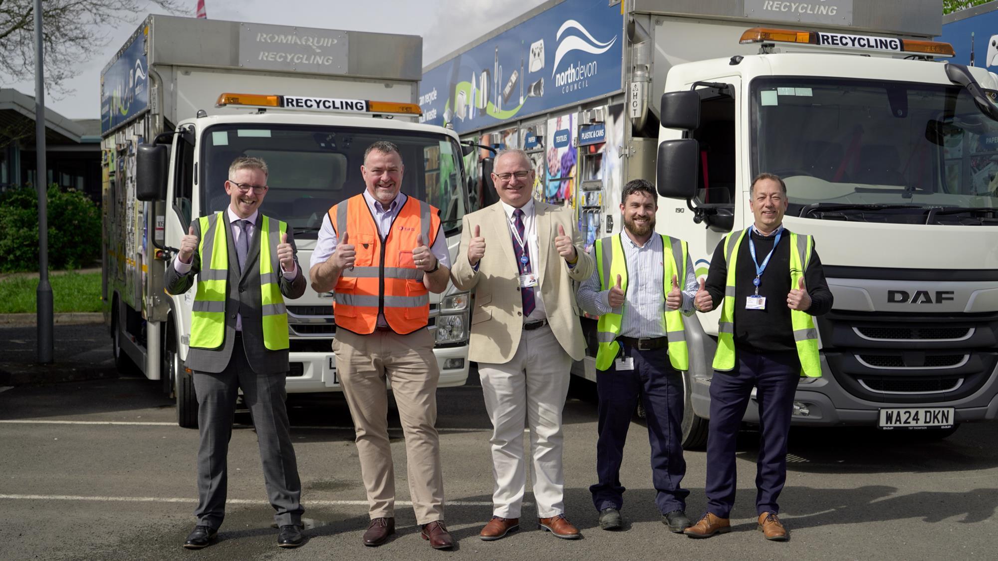 North Devon Council has taken on 16 new dieselpowered recycling bin