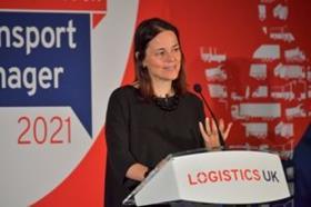 Logistics UKs Director of Policy Elizabeth de Jong speaking at Transport Manager 2021