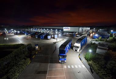 Palletline Hub at Night