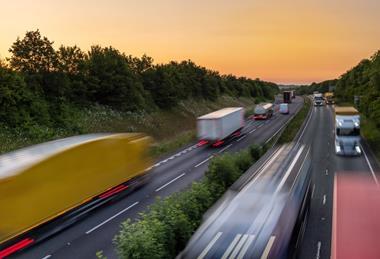 Speeding motorway