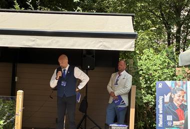 Richard Smith, left, and RHA chairman Moreton Cullimore at the launch today