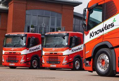 Knowles Logistics has taken delivery of three new Volvo FM Electric 4x2 tractor units for  operation on a contract with Princes.