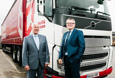 Peter Brown (l) and new MD Carl Andrew