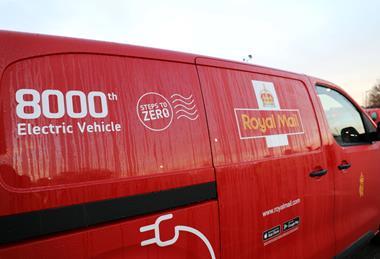 Royal Mail's 8000th EV van
