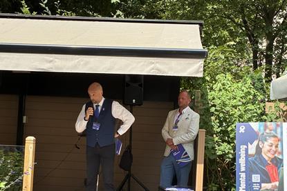 Richard Smith, left, and RHA chairman Moreton Cullimore at the launch today