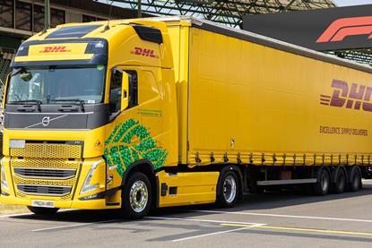 DHL truck Silverstone