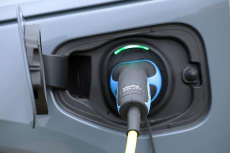 Electric-van-plugged-in-Vauxhall-Vivaro-scaled