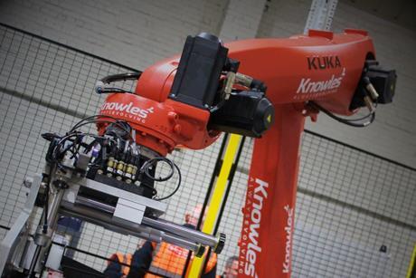 Knowles Logistics investment in co-packing robot technology enables flexible repackaging of food products and packaging formats