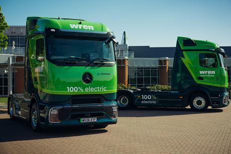 Wren Kitchens new eHGVs Mercedes-Benz eActros 600