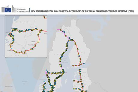 HDV_recharging_pools_on_pilot_TEN-T_corridors_of_the_Clean_Transport_Corridor_Initiative