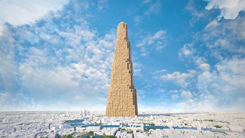 6.2bn parcels weighs as much as the Great Pyramid of Giza and would tower 17 times above the Shard in London.