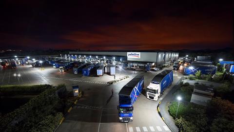 Palletline Hub at Night