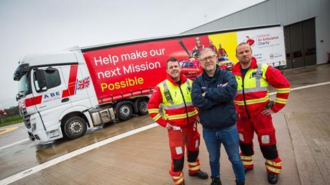 ABE LEDBURY LENDS SUPPORT TO MIDLANDS AIR AMBULANCE