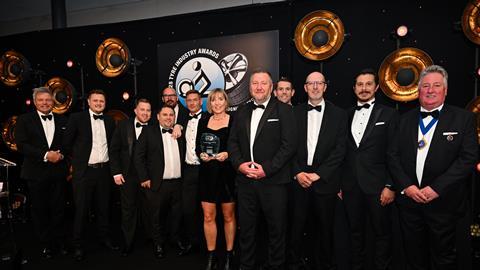 The Prometeon team collecting the Tyre Manufacturer of the Year Award.