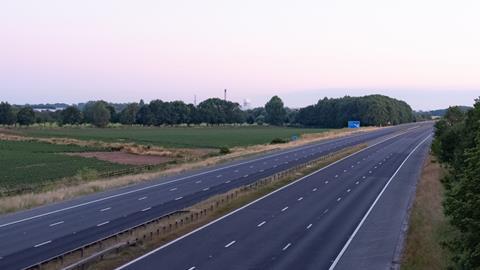 Empty motorway
