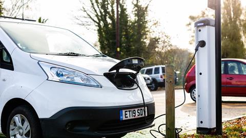 electric van charging in Woodbridge