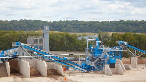 The B&A Group wash plant.