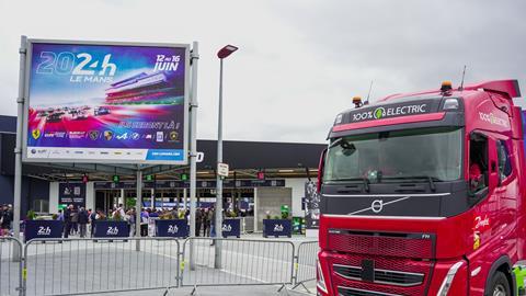 Danfoss E-truck at the Le Mans 24-hour race, France (2)