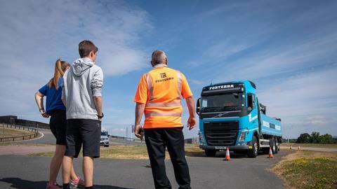 UnSug-Forterra-Silverstone- 25 – Forterra donated an LGV for safety demonstrations with young drivers