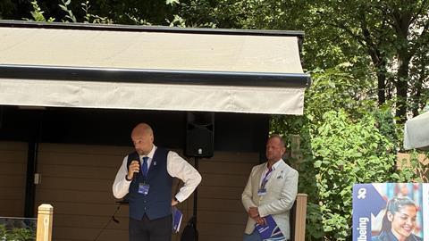 Richard Smith, left, and RHA chairman Moreton Cullimore at the launch today