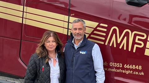 Left - Alison Jeffrey, Managing Director, Malco Freight, Right - David Brown, Managing Director, UPN
