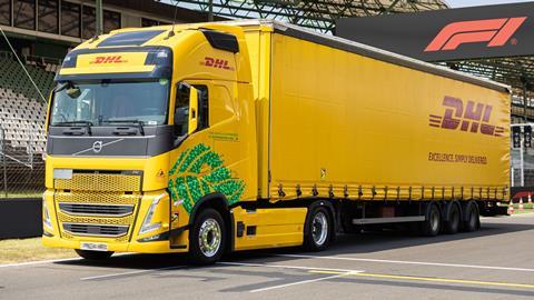 DHL truck Silverstone