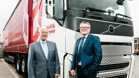 Peter Brown (l) and new MD Carl Andrew