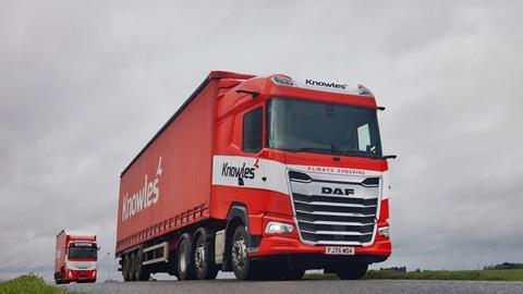 Knowles Logistics expands fleet with new DAF fuel efficient vehicles