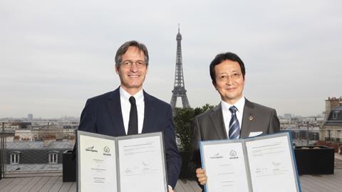 Yusen Logistics_left Stéphane Baudry,Walden Group and right Hiroki Harada, Yusen Logistics Group