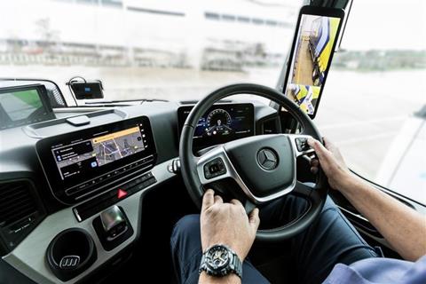 In-cab technologies include AI-enabled telematics and driver coaching, real-time vehicle monitoring and navigation