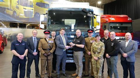 Leyland Trucks donates DAF XD to support Cornwall College’s Reservist training programme