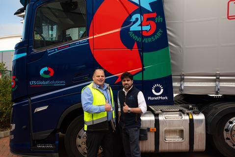 LTS Global Solutions gains Planet Mark Certification pictured Dave Hands MD wiht Mirza Baig Global Business Director