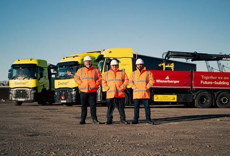 L-R David McWilliams, Construct IT - Michael Clews, Wienerberger- Amarat Gill, Construct IT