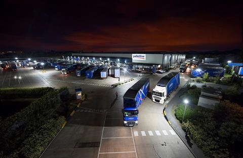 Palletline Hub at Night