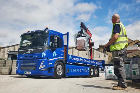 Joseph Parr (Alco) has taken delivery of a Volvo FM Electric 6x2 rigid
