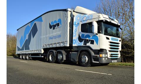 UPN truck parked on road